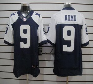 Jerseys Factory Cheap Nike Cowboys #9 Tony Romo Navy Blue Thanks