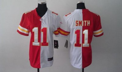 Jerseys Factory Cheap Nike Chiefs #11 Alex Smith Red/White Women