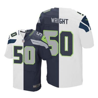 Jerseys Factory Cheap Nike Seahawks #50 K.J. Wright White/Steel