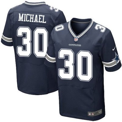 Jerseys Factory Cheap Nike Cowboys #30 Christine Michael Navy Bl