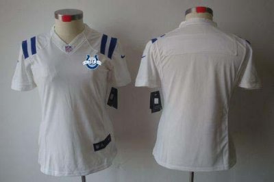Jerseys Factory Cheap Nike Colts Blank White With 30TH Seasons P