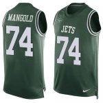 Jerseys Factory Cheap Nike Jets #74 Nick Mangold Green Team Colo