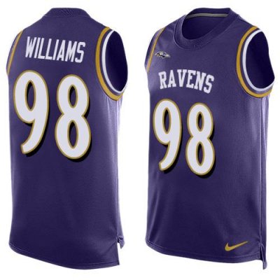 Jerseys Factory Cheap Nike Ravens #98 Brandon Williams Purple Te