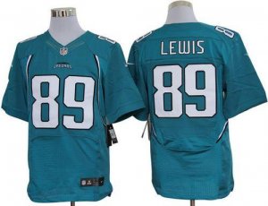 Jerseys Factory Cheap Nike Jaguars #89 Marcedes Lewis Teal Green
