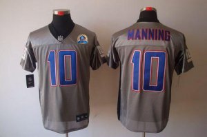 Jerseys Factory Cheap Nike Giants #10 Eli Manning Grey Shadow Wi