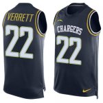 Jerseys Factory Cheap Nike Chargers #22 Jason Verrett Navy Blue