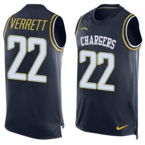 Jerseys Factory Cheap Nike Chargers #22 Jason Verrett Navy Blue