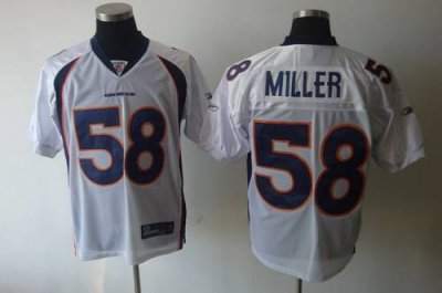 Jerseys Factory Cheap Broncos #58 Von Miller White Stitched NFL