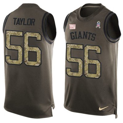 Jerseys Factory Cheap Nike Giants #56 Lawrence Taylor Green Men'