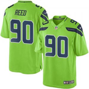Jerseys Factory Cheap Nike Seahawks #90 Jarran Reed Green Men's
