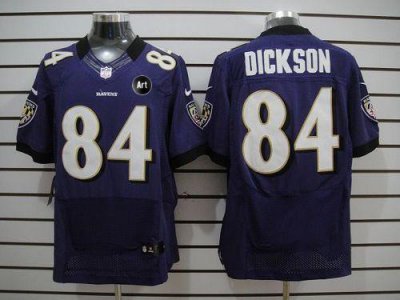 Jerseys Factory Cheap Nike Ravens #84 Ed Dickson Purple Team Col