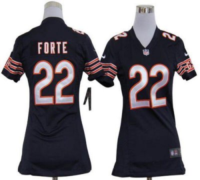 Jerseys Factory Cheap Nike Bears #22 Matt Forte Navy Blue Team C