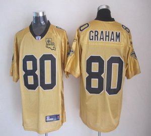 Jerseys Factory Cheap Saints #80 Jimmy Graham Gold Stitched NFL