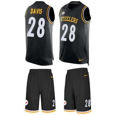 Jerseys Factory Cheap Nike Steelers #28 Sean Davis Black Team Co