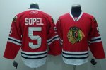 Jerseys Factory Cheap Blackhawks #5 Brent Sopel Embroidered Red