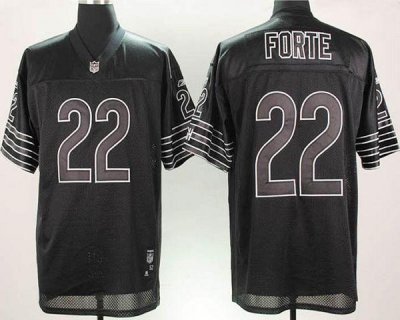 Jerseys Factory Cheap Bears #22 Matt Forte Black Shadow Stitched