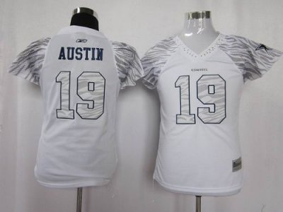 Jerseys Factory Cheap Cowboys #19 Miles Austin White Women's Zeb