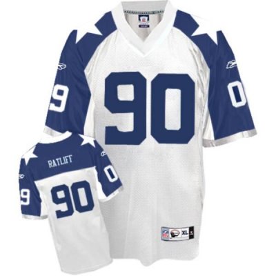 Jerseys Factory Cheap Cowboys #90 Jay Ratliff White Thanksgiving