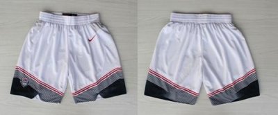 Jerseys Factory Cheap Dream Team USA White Srtip NBA Shorts