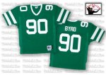 Jerseys Factory Cheap Mitchell and Ness Jets Dennis Byrd #90 Emb