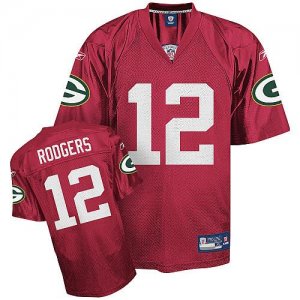 Jerseys Factory Cheap Packers #12 Aaron Rodgers Red QB Practice