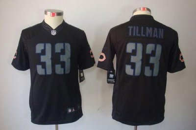 Jerseys Factory Cheap Nike Bears #33 Charles Tillman Black Impac