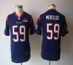 Jerseys Factory Cheap Nike Texans #59 Whitney Mercilus Navy Blue