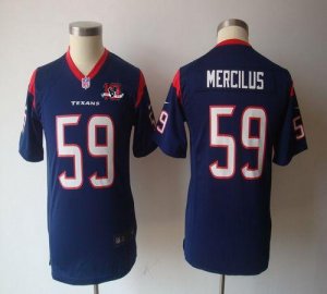Jerseys Factory Cheap Nike Texans #59 Whitney Mercilus Navy Blue