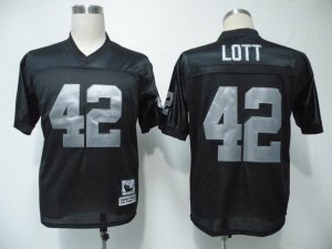 Jerseys Factory Cheap Mitchell & Ness Raiders #42 Lott Black Sti