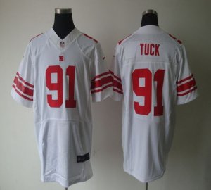 Jerseys Factory Cheap Nike Giants #91 Justin Tuck White Men's Em