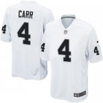Jerseys Factory Cheap Nike Raiders #4 Derek Carr White Men's Sti