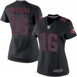Jerseys Factory Cheap Nike 49ers #16 Joe Montana Black Impact Wo