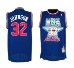Jerseys Factory Cheap Lakers #32 Magic Johnson Blue 1992 All Sta