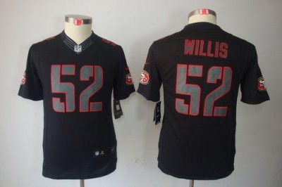 Jerseys Factory Cheap Nike 49ers #52 Patrick Willis Black Impact