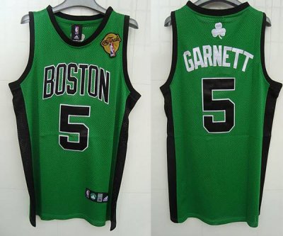 Jerseys Factory Cheap Celtics #5 Kevin Garnett Embroidered Green