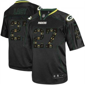 Jerseys Factory Cheap Nike Packers #27 Eddie Lacy New Lights Out