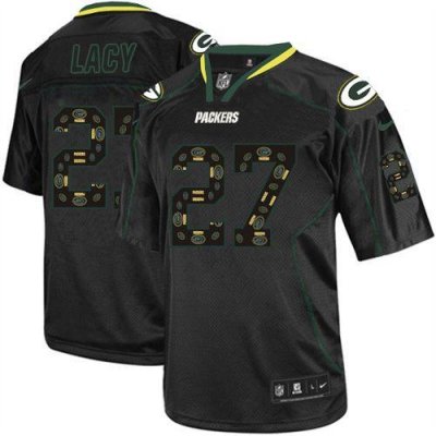Jerseys Factory Cheap Nike Packers #27 Eddie Lacy New Lights Out