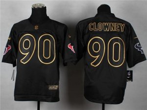 Jerseys Factory Cheap Nike Texans #90 Jadeveon Clowney Black Gol