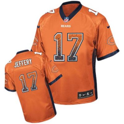 Jerseys Factory Cheap Nike Bears #17 Alshon Jeffery Orange Alter