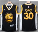 Jerseys Factory Cheap Warriors #30 Stephen Curry Black/White Sti