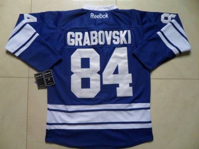 Jerseys Factory Cheap Maple Leafs #84 Mikhail Grabovski Blue Thi