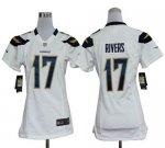 Jerseys Factory Cheap Nike Chargers #17 Philip Rivers White Wome