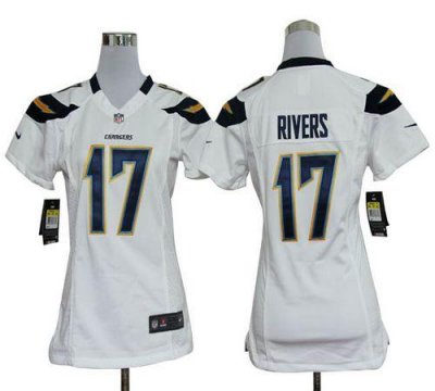 Jerseys Factory Cheap Nike Chargers #17 Philip Rivers White Wome