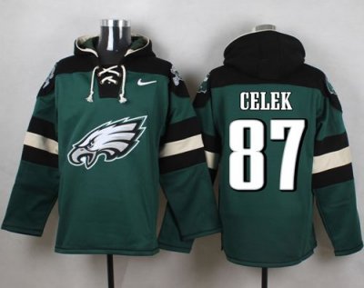 Jerseys Factory Cheap Nike Eagles #87 Brent Celek Midnight Green