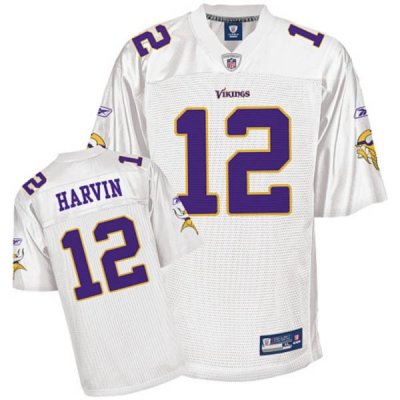 Jerseys Factory Cheap Vikings #12 Percy Harvin All White Stitche