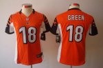 Jerseys Factory Cheap Nike Bengals #18 A.J. Green Orange Alterna