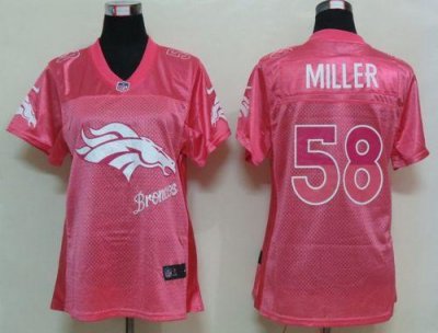 Jerseys Factory Cheap Nike Broncos #58 Von Miller Pink Women's F