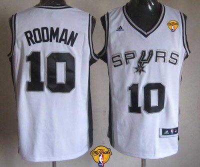 Jerseys Factory Cheap Revolution 30 Spurs #10 Dennis Rodman Whit