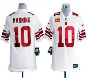 Jerseys Factory Cheap Nike Giants #10 Eli Manning White With C P
