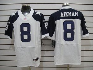 Jerseys Factory Cheap Nike Cowboys #8 Troy Aikman White Thanksgi